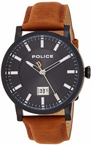 腕時計 ポリス メンズ Police Dress Watch PL15404JSB.02A, Brown, One Size, Bracelet