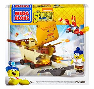 メガブロック スポンジボブ 組み立て Mega Bloks Spongebob Burgermobile Showdown Building Set