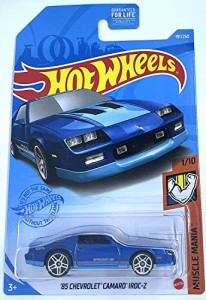 ホットウィール マテル ミニカー Hot Wheels - '85 Chevrolet Camaro IROC-Z - Muscle Mania 1/10 [Blu