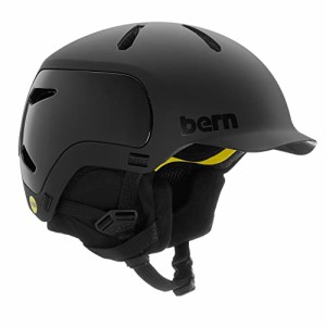 スノーボード ウィンタースポーツ 海外モデル BERN, Watts 2.0 MIPS Snow Helmet, Matte Green, 