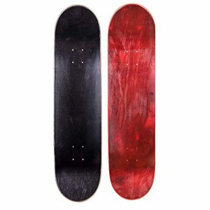 デッキ スケボー スケートボード Cal 7 Blank Maple Skateboard Decks| Two Pack (Black, Red, 7.75 in