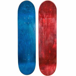 デッキ スケボー スケートボード Cal 7 Blank Maple Skateboard Decks| Two Pack (Blue, Red, 7.75 inc