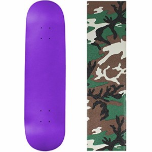 デッキ スケボー スケートボード Moose Skateboard Deck Blank Neon Purple 7.75" Camo Grip