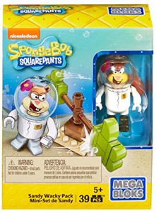 メガブロック スポンジボブ 組み立て Mega Bloks Spongebob Squarepants - Sandy Wacky Pack Buildin