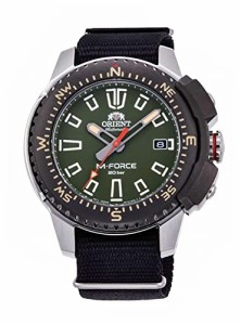 腕時計 オリエント メンズ ORIENT Orient RA-AC0N03E Men's M-Force Delta Nylon SLP-Thru Band Green Dia