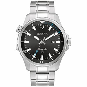 腕時計 ブローバ メンズ Bulova Men's Marine Star 'Series B' Stainless Steel Watch, Black Sunray Dial 