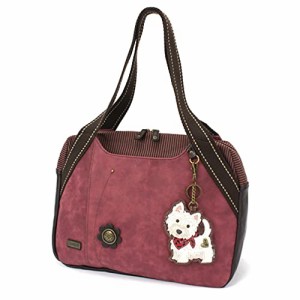 chala バッグ パッチ Chala Bowling Bag - Westie - Burgundy