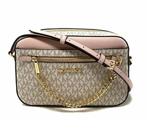 マイケルコース アメリカ 直輸入 Michael Kors Jet Set Saffiano Leather Crossbody Bag (Vanilla Sig 