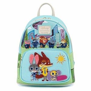 ラウンジフライ アメリカ 日本未発売 Loungefly Disney Zootopia Chibi Group Womens Double Strap S