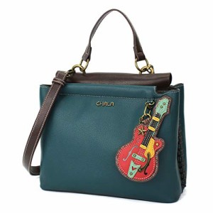 chala バッグ パッチ CHALA Charming Satchel with Adjustable Strap - Guitar - Turquoise