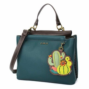 chala バッグ パッチ CHALA Charming Satchel with Adjustable Strap - Cactus - Turquoise