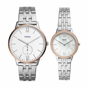 腕時計 フォッシル レディース Fossil Unisex His and Her Gift Set, The Andy and Addison Quartz Stai