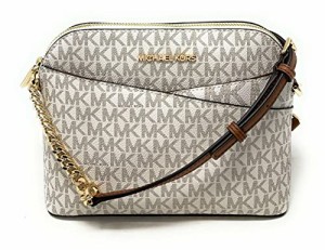 マイケルコース アメリカ 直輸入 Michael Kors Jet Set Medium Crossbody Leather Handbag (VANILLA)