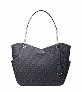 マイケルコース アメリカ 直輸入 Michael Kors Jet Set Travel Large Chain Shoulder Tote Black MK Si