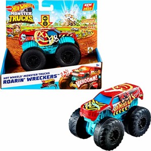 ホットウィール マテル ミニカー Hot Wheels Monster Trucks Roarin’ Wreckers, 1 1:43 Scale Truck 