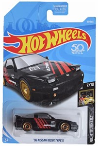 ホットウィール マテル ミニカー Hot Wheels '96 Nissan 180SX Type X, [Black] 91/365 Nightburnerz 7