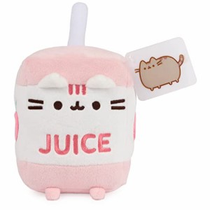 ガンド GUND ぬいぐるみ GUND Pusheen Juice Box Plush Cat Stuffed Animal for Ages 8 and Up, Pink/White, 