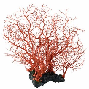 アクアリウム 水槽 置物 Underwater Treasures Sea Fan Coral - Red