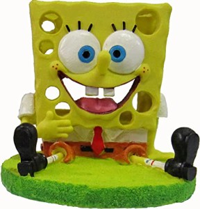 アクアリウム 水槽 置物 Penn Plax 5 in. SpongeBob Aquarium Ornament