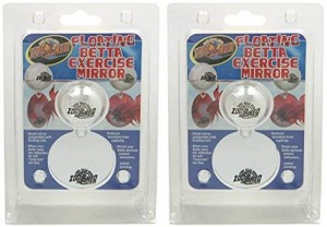 アクアリウム 水槽 置物 Zoo Med Floating Betta Exercise Mirror (2 Pack)