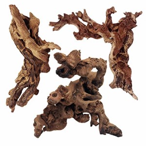 アクアリウム 水槽 置物 Tfwadmx Aquarium Driftwood Natural Log Branches Fish Tank Decoration 6-10" Te