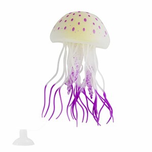 アクアリウム 水槽 置物 WishLotus Aquarium Jellyfish Decoration, Soft Silicone Glowing Aquarium Decor