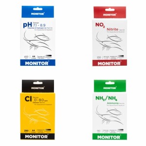 アクアリウム 水槽 置物 Monitor Ph7.1-8.9, Chlorine, Nitrite, Ammonia Test KIT_Combo Set