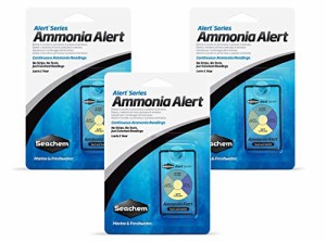 アクアリウム 水槽 置物 Seachem Ammonia Alert 1 Year Monitor (3 Pack)