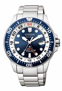 腕時計 シチズン 逆輸入 Citizen Watch Promaster BJ7111-86L [Marine Series Eco-Drive GMT Diver Blue] S