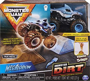 モンスタージャム モンスタートラック ミニカー Monster Jam, Megalodon Monster Dirt Starter 