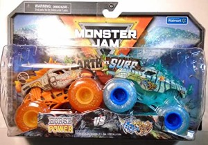 モンスタージャム モンスタートラック ミニカー Monster Jam Earth vs Surf [Horse Power and A