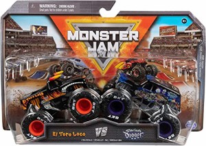 モンスタージャム モンスタートラック ミニカー Monster Jam, Official El Toro Loco Vs. Son-u