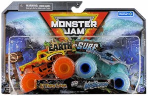 モンスタージャム モンスタートラック ミニカー Monster Jam 2022 Earth vs Surf Series 2-Pack