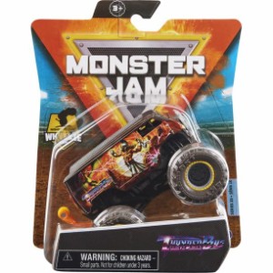 モンスタージャム モンスタートラック ミニカー MonsterJam Thunder Bus, 1:64 Scale Wheelie B