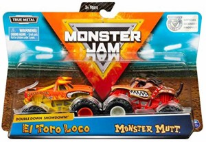 モンスタージャム モンスタートラック ミニカー Monster Jam, Official El Toro Loco vs. Monst