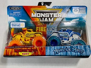 モンスタージャム モンスタートラック ミニカー Monster Jam 2020 Fire and Ice 2-Pack 1:64, H