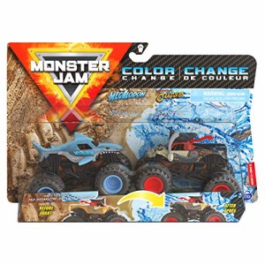 モンスタージャム モンスタートラック ミニカー Monster Jam Color Change Megalodon vs Pirate