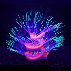 アクアリウム 水槽 置物 Bluecoco Soft Silica Gel Moves Naturally with Water Flow, Aquarium Decoration