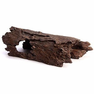 アクアリウム 水槽 置物 Lizard, Snake or Reptile Hide. XL Large 14" Hollow Log for Aquarium or Fish T