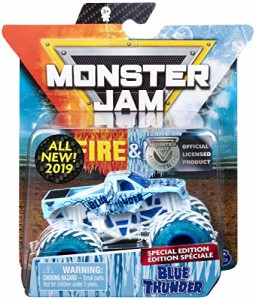 モンスタージャム モンスタートラック ミニカー MJ 2019 Monster Jam Fire & Ice Blue Thunder 