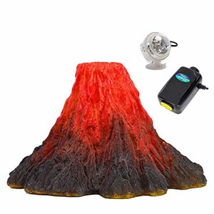 アクアリウム 水槽 置物 S-Lifeeling Tank Decoration Volcano Ornament Lava Explosion Look Aquarium Dec