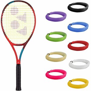 テニス ラケット 輸入 Yonex VCORE 98+ 6th Gen Tango Red Tennis Racquet (4 5/8" Grip) Strung with White