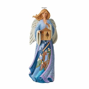 エネスコ Enesco 置物 インテリア Enesco Jim Shore Heartwood Creek Nativity Angel with Lantern Statue