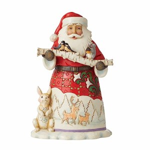 エネスコ Enesco 置物 インテリア Enesco Jim Shore Heartwood Creek Santa with Animals Figurine, 8.5 I