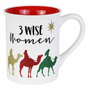 エネスコ Enesco 置物 インテリア Enesco Our Name is Mud Glitter Three Wise Women Coffee Mug, 1 Count