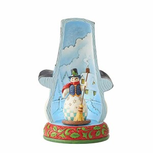 エネスコ Enesco 置物 インテリア Snowman in Hat Lighted Rotator