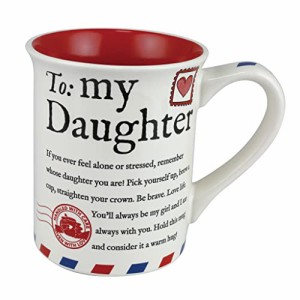 エネスコ Enesco 置物 インテリア Enesco Our Name is Mud Letter to My Daughter Coffee Mug, 16 Ounce, 