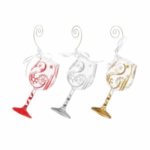 エネスコ Enesco 置物 インテリア Enesco Designs by Lolita Tasting Miniature Wine Glass Hanging Ornam