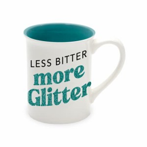 エネスコ Enesco 置物 インテリア Enesco Our Name Is Mud Less Bitter More Glitter Mug, 4.53 inches