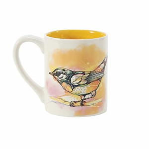 エネスコ Enesco 置物 インテリア Enesco Izzy and Oliver Watercolors by Abby Diamond Gold Bird Coffee